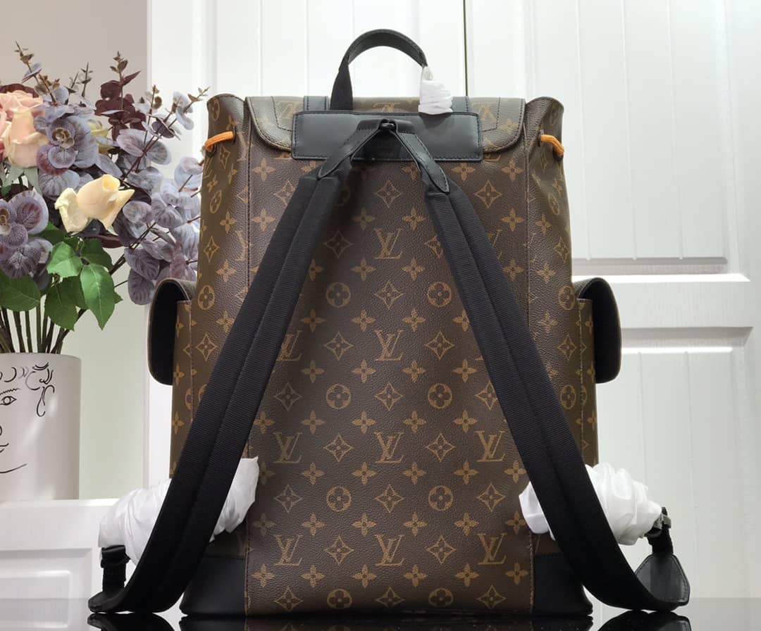 L0vis Vvtt0n Christopher PM Monogram Macassar Canvas Leather Replica Backpack M43735