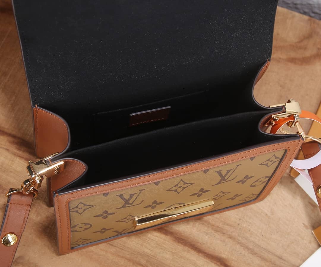 L0vis Vvtt0n Dauphine Mini Monogram Replica Crossbody Bag Brown M44580
