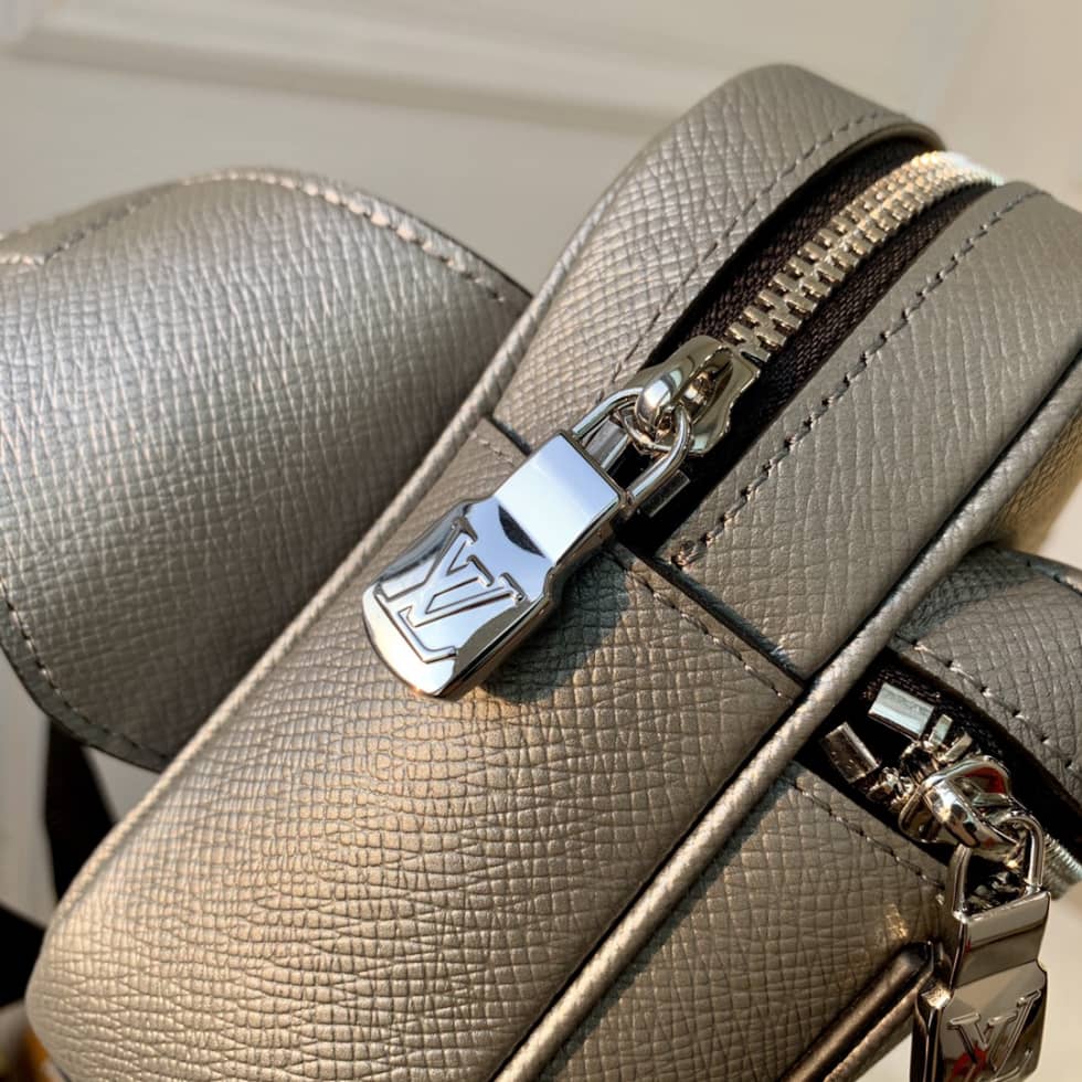 LV Bum Bag Dupe Outdoor Bumbag Monogram Eclipse Taiga Black M30245