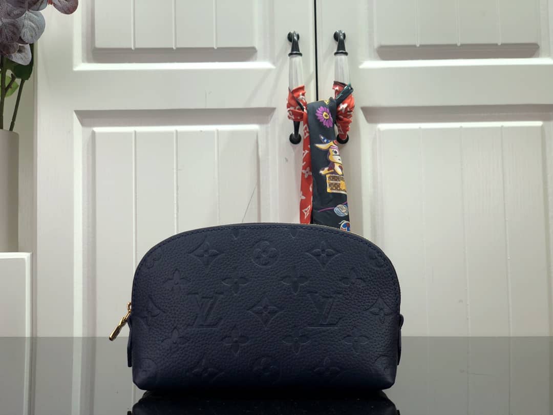 L0vis Vvtt0n Pochette Dupe Monogram Cosmetic Pouch  Blue M47515