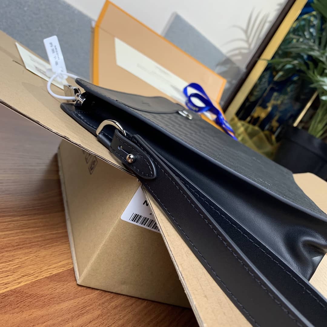 L0vis Vvtt0n Damier Graphite Standing Pouch Replica Black N60448