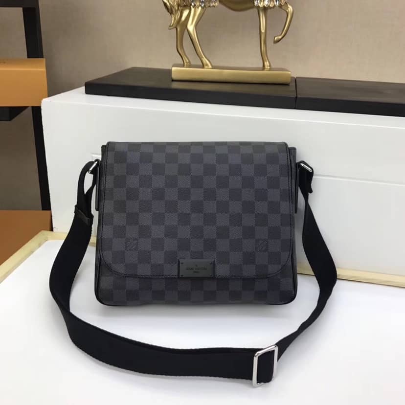L0vis Vvtt0n District PM Damier Graphite Replica Shoulder Bag N41260