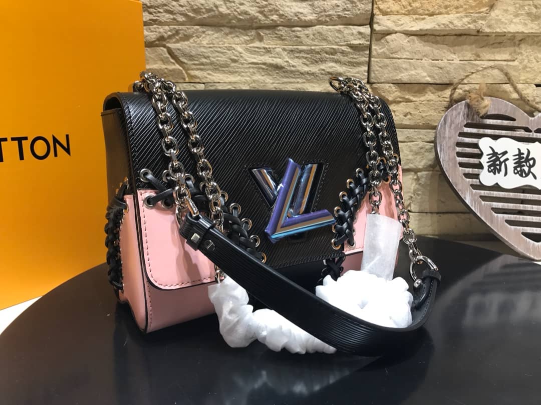 L0vis Vvtt0n Replica Twist MM Epi Leather Bag Pink