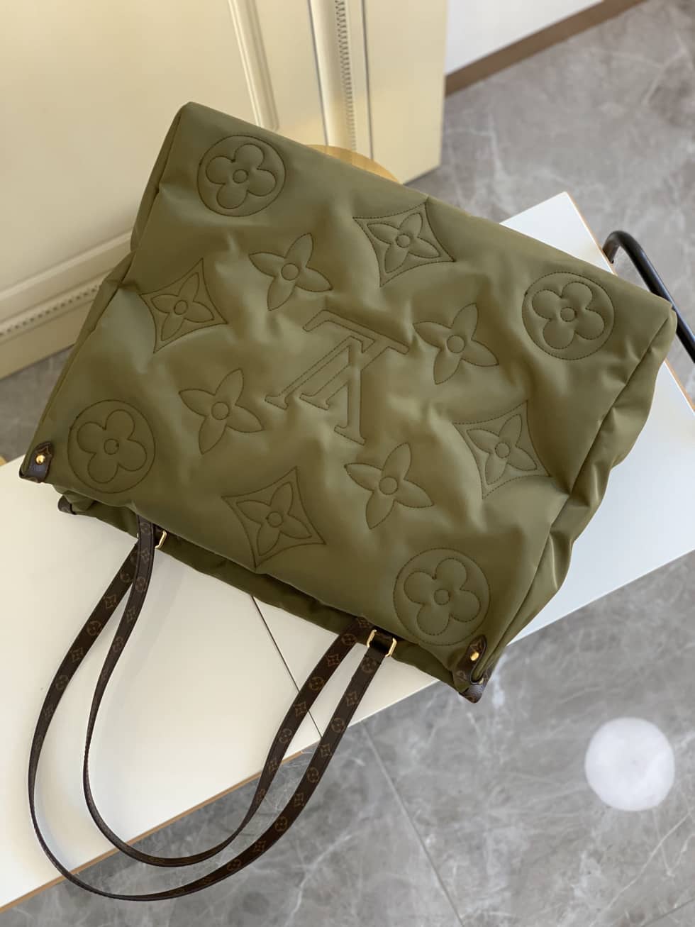 L0vis Vvtt0n Onthego GM Nylon Monogram Pilow Giant Green M59007 Replica Tote