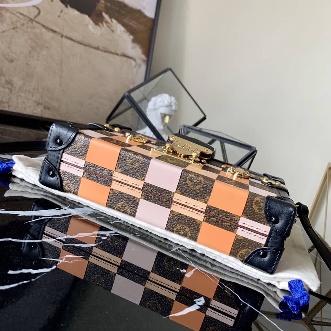 L0vis Vvtt0n Petite Malle Damier Monogram Canvas Replica Box M55519