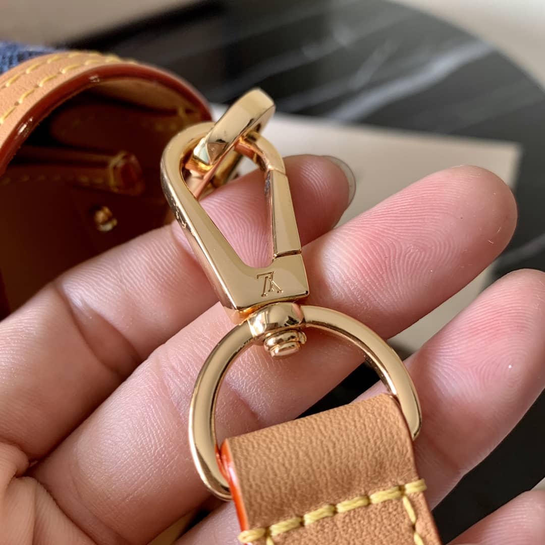 L0vis Vvtt0n Since 1854 Jacquard Pattern Dauphine MM Replica Shoulder Bag Blue M57211