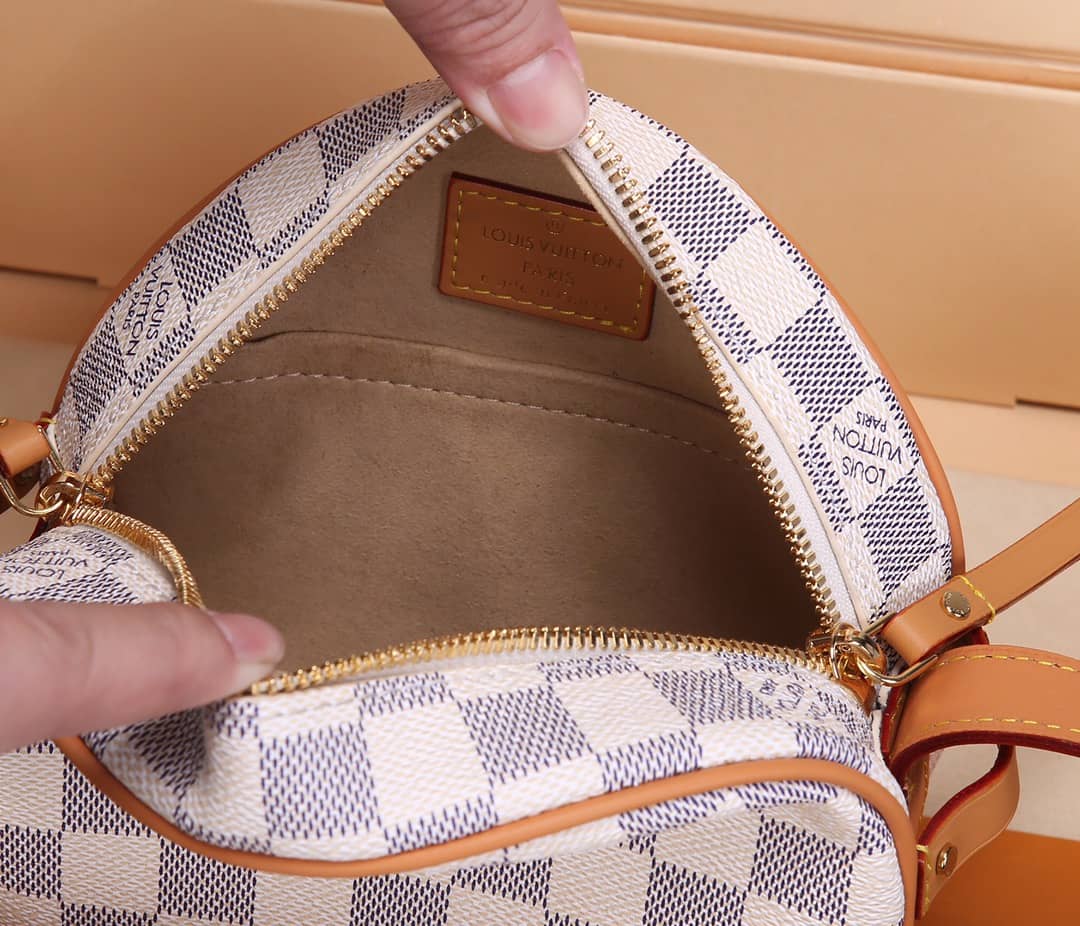 L0vis Vvtt0n Damier Azur Boite Chapeau Souple PM Replica N40333