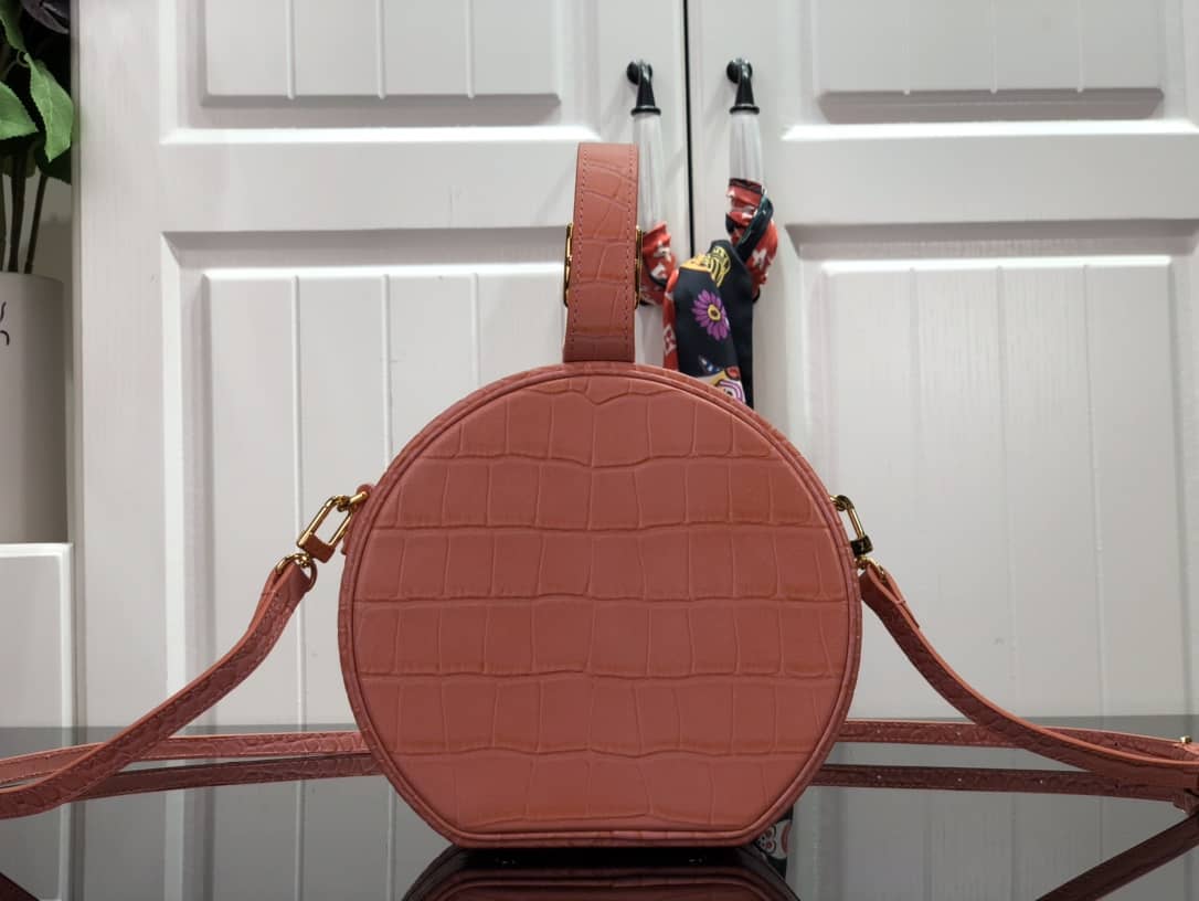 L0vis Vvtt0n Petite Boite Chapeau Crocodilien Brillant Replica Bag Pink N93597