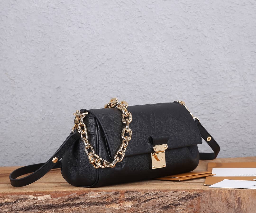 L0vis Vvtt0n Favorite Monogram Empreinte Leather Replica Shoulder Bag Black M45813