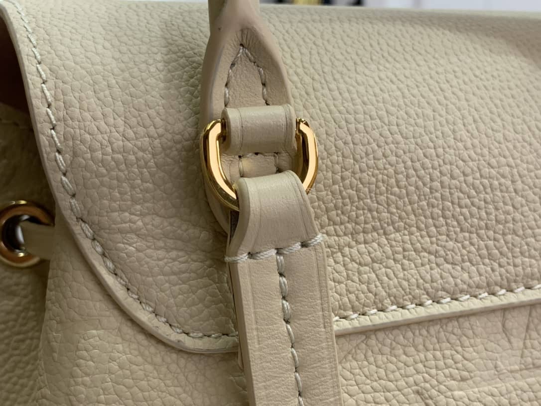 L0vis Vvtt0n Ann Platt Montsouris PM Noir Leather Replica Backpack Beige M45205