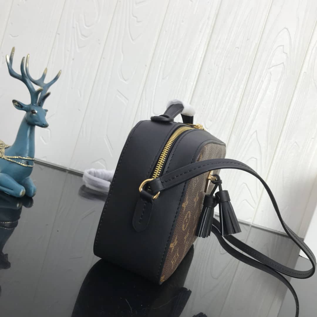 L0vis Vvtt0n Canvas Saintonge Replica Camera Bag Black M43555