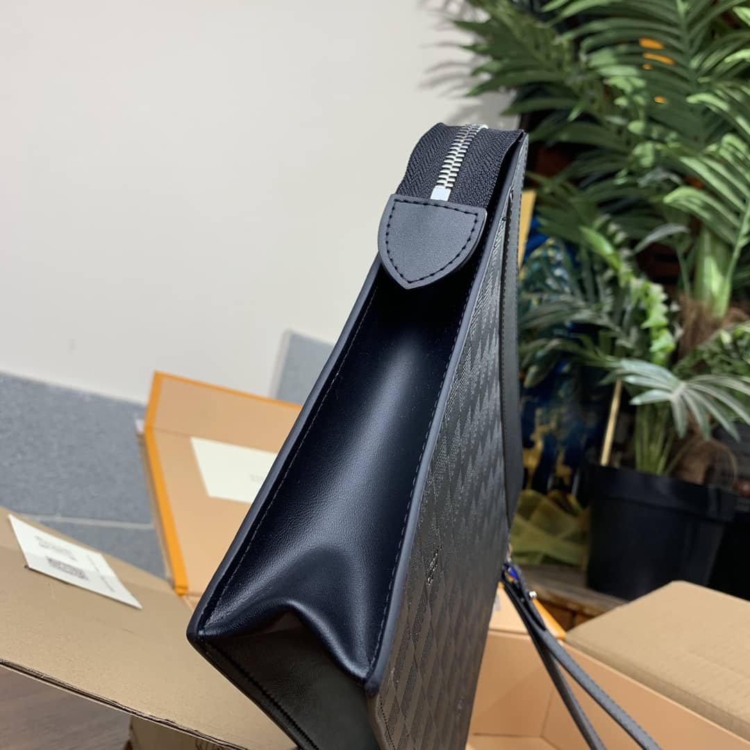 L0vis Vvtt0n Damier Graphite Standing Pouch Replica Black N60448