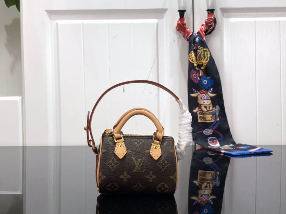 LV Bag Charm Dupe Nano Speedy Monogram M00544