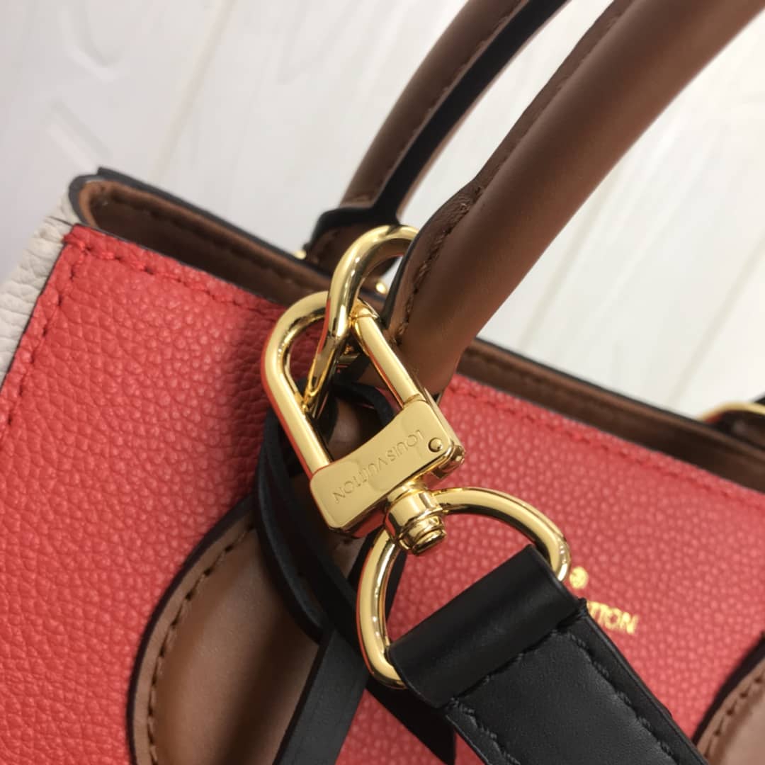 L0vis Vvtt0n Monogram Canvas Fold PM Tote Replica Red M45389