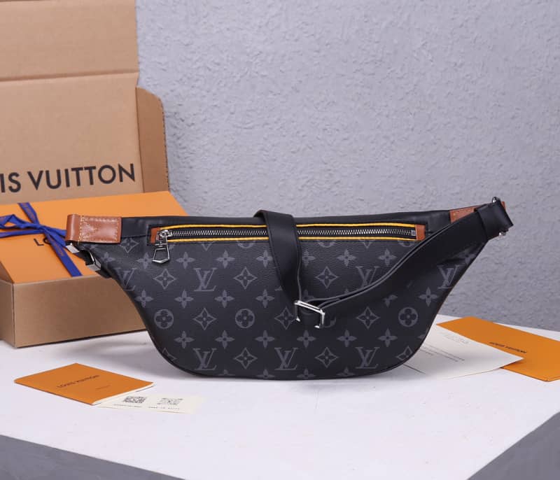 LV Bum Bag Dupe Monogram Eclipse Coated Canvas Discovery M45220