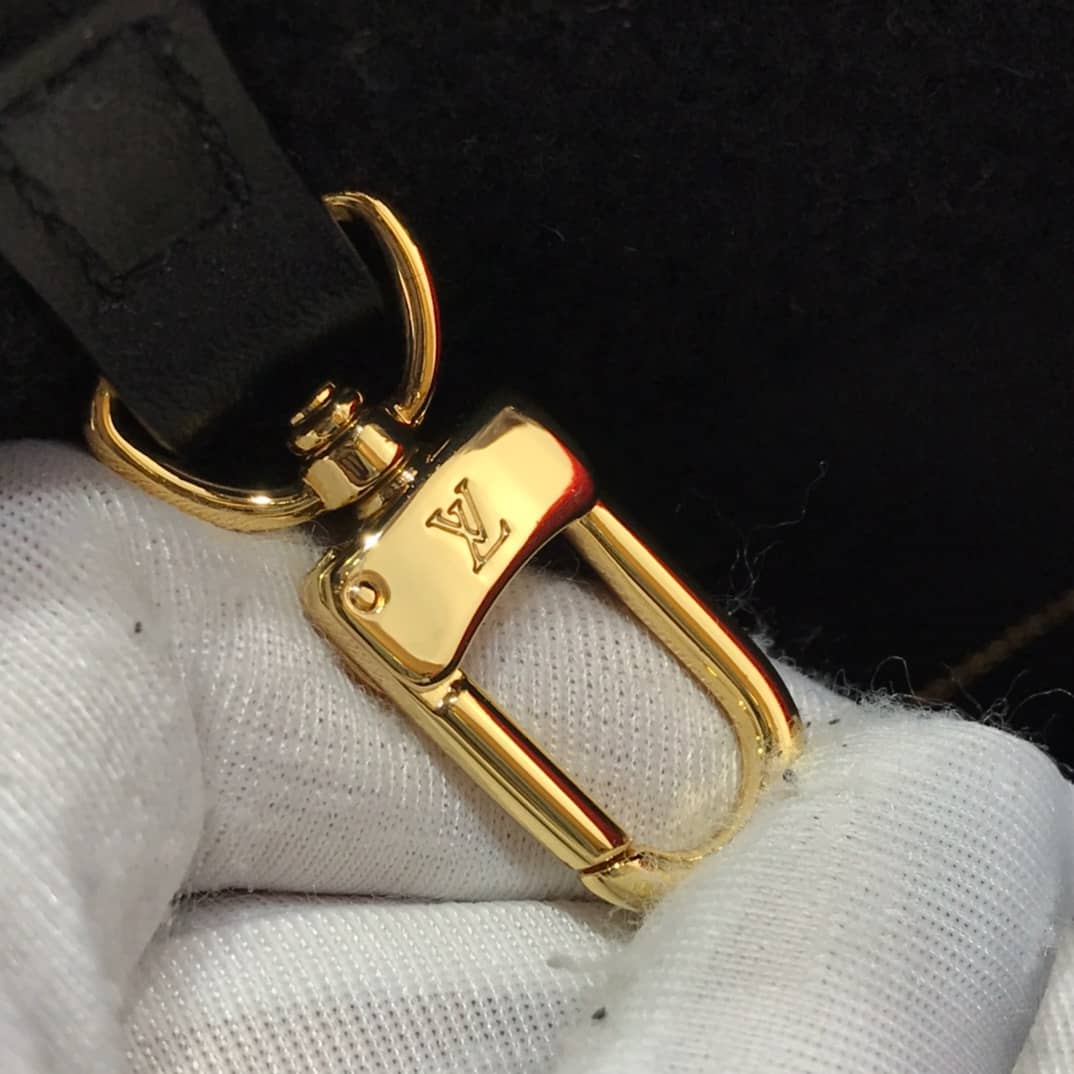 L0vis Vvtt0n Onthego Teddy Shearling Limited GM Tote Replica Black M55421