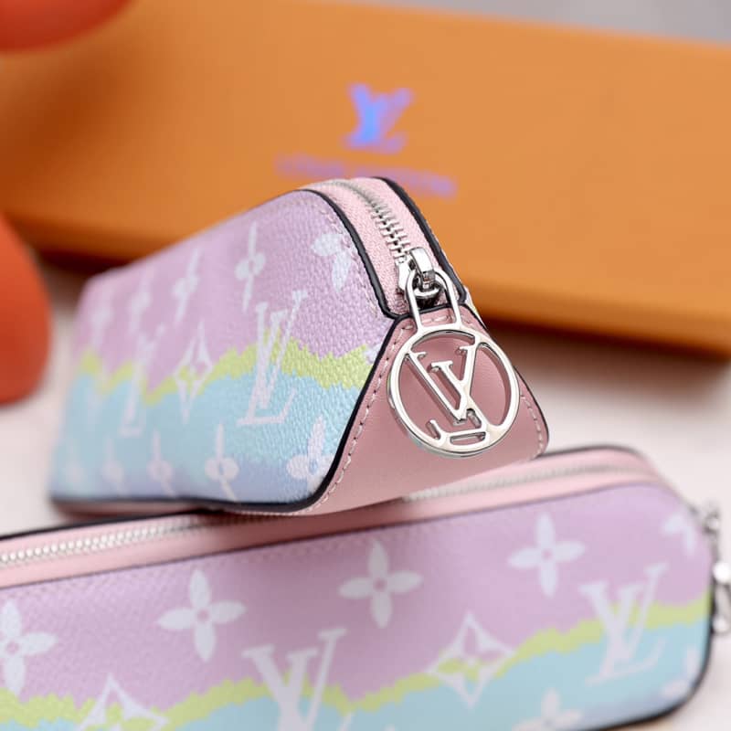 L0vis Vvtt0n Pencil Pouch Elizabeth Monogram Canvas Replica Blue GI0009