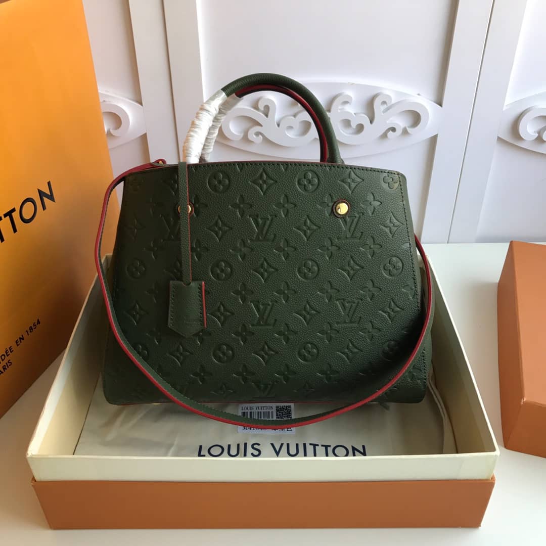 L0vis Vvtt0n Monogram Montaigne MM Shoulder Bag Replica Green M41048