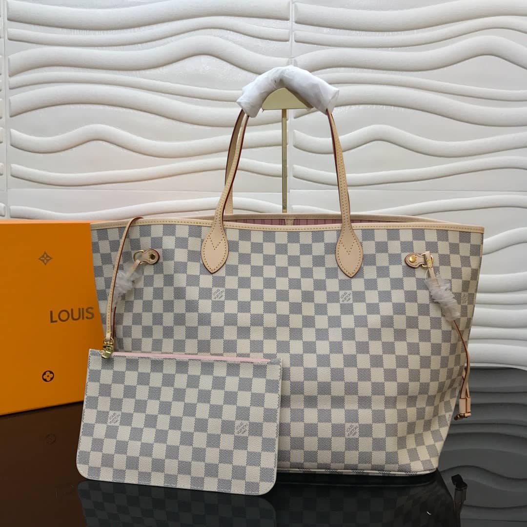 L0vis Vvtt0n Neverfull GM Damier Azur Tote Replica Beige N40990
