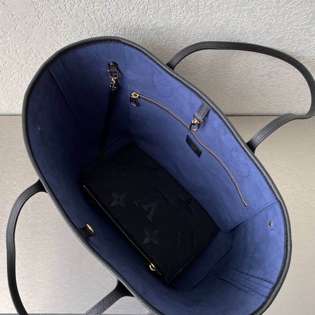 L0vis Vvtt0n Neverfull Dupe MM Monogram Empreinte Leather Bag M45685