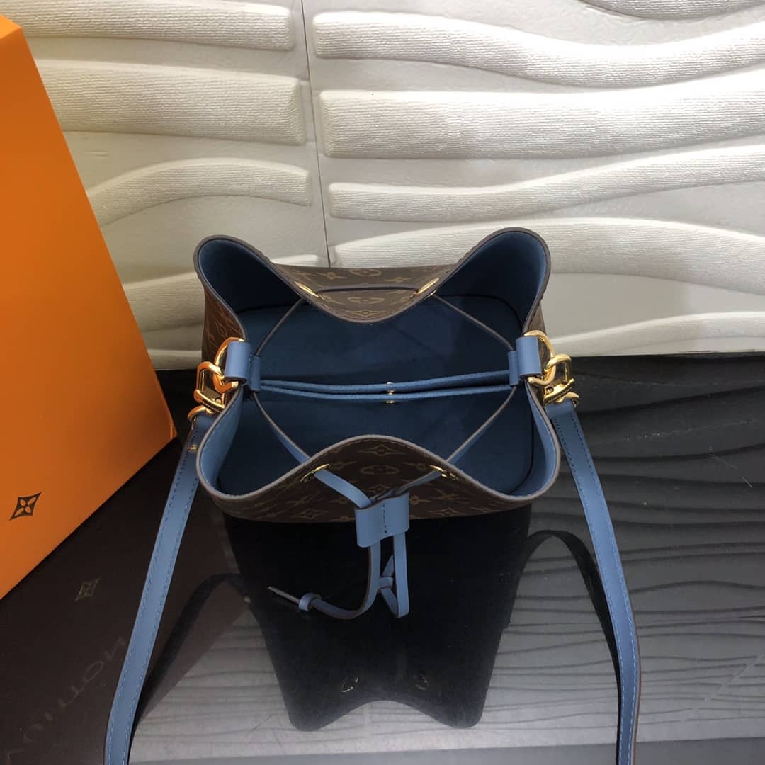 L0vis Vvtt0n Noe Monogram Canvas Replica Bucket Bag Blue