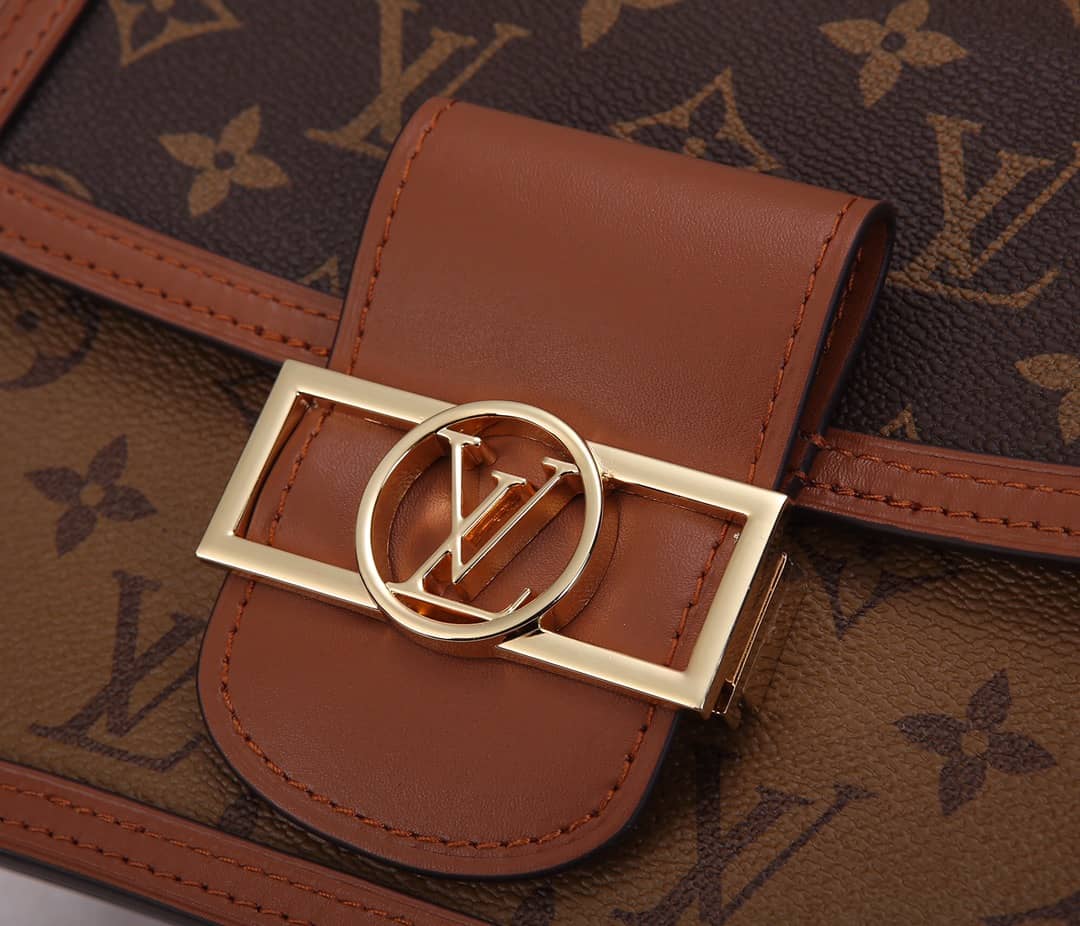 L0vis Vvtt0n Dauphine Mini Monogram Replica Crossbody Bag Brown M44580