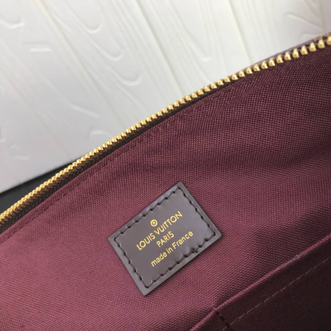 L0vis Vvtt0n Damier Ebene Jena MM Semi Tote Replica Red M42267