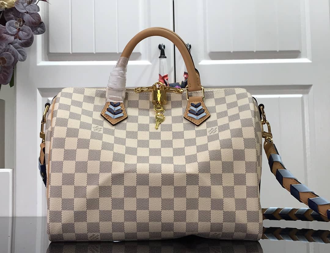 L0vis Vvtt0n Damier Azur Speedy Bandouliere 30 Bag Replica N50054