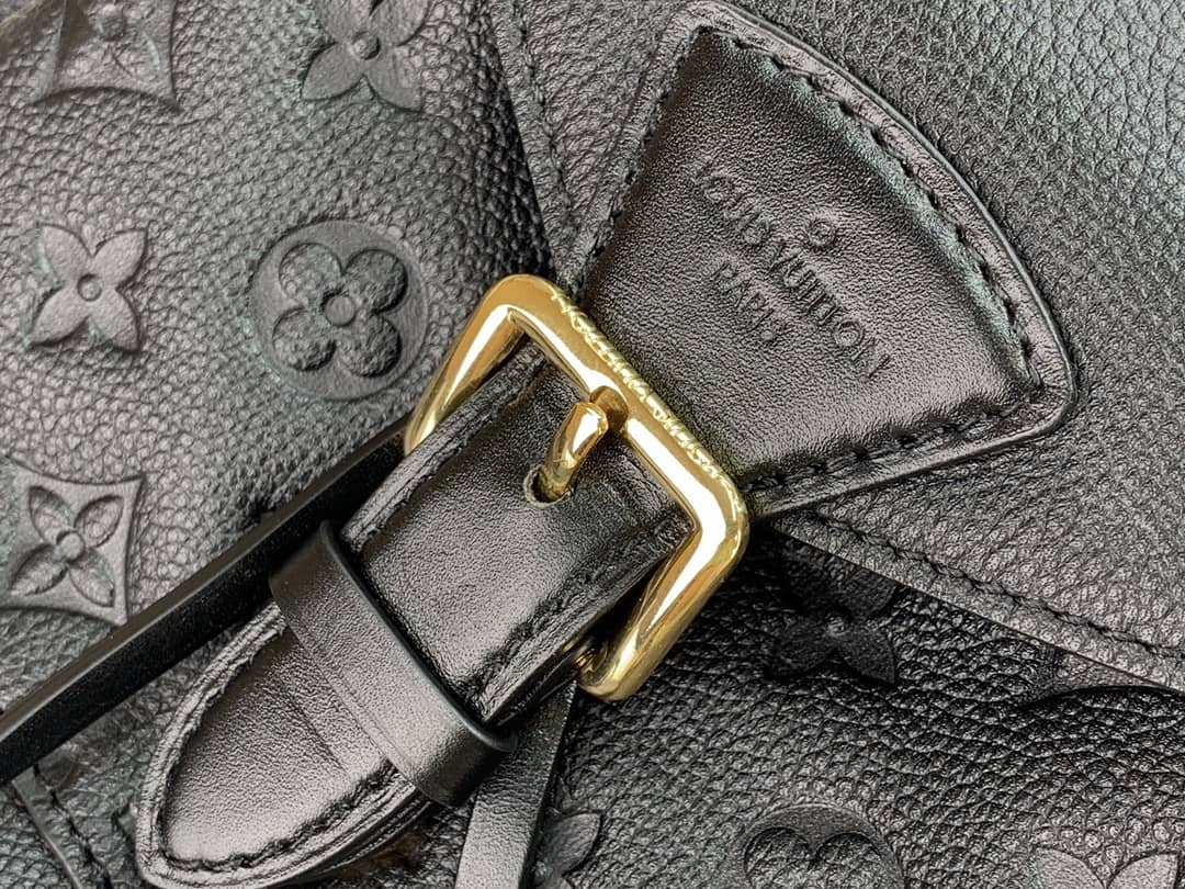 L0vis Vvtt0n Ann Platt Montsouris PM Noir Leather Replica Backpack Black M45205