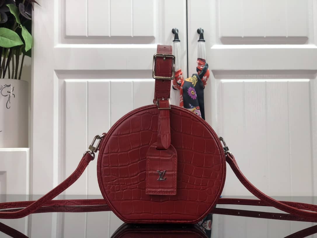 L0vis Vvtt0n Petite Boite Chapeau Crocodilien Brillant Replica Bag Red N93597