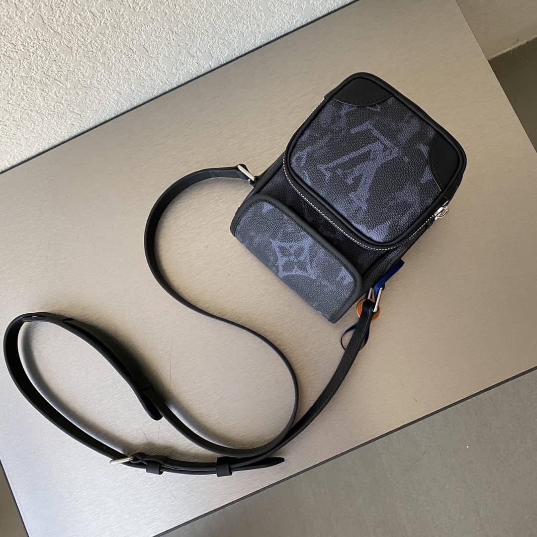 L0vis Vvtt0n Monogram Pastel Noir Coated Canvas Replica Bag 69538