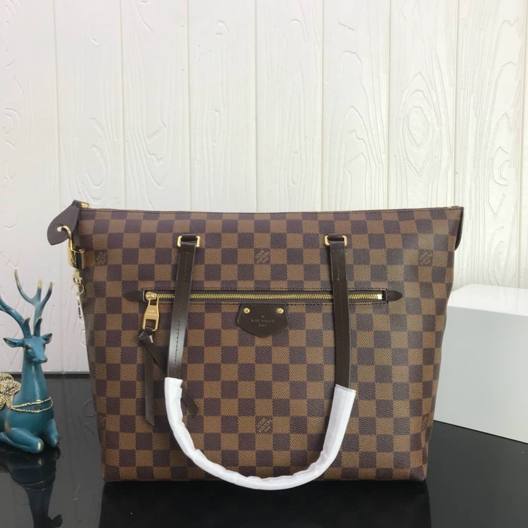 L0vis Vvtt0n Damier Ebene Jena MM Semi Tote Replica Red M42267