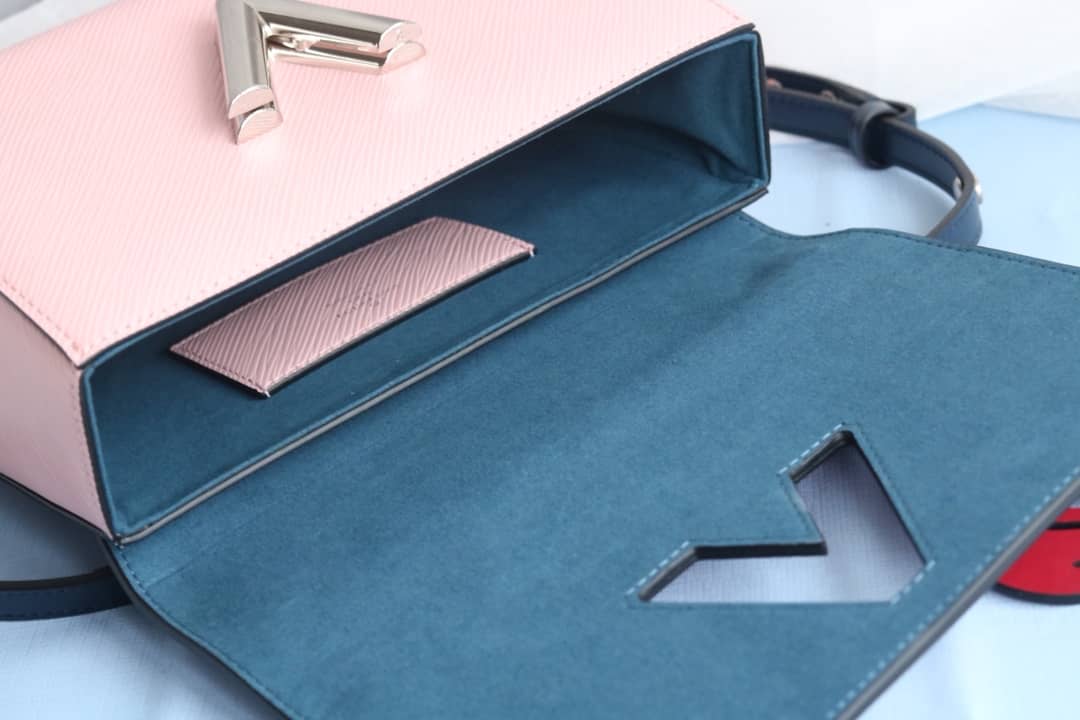 LV Tote Dupe Twist MM Crossbody Bag Replica Pink M50305