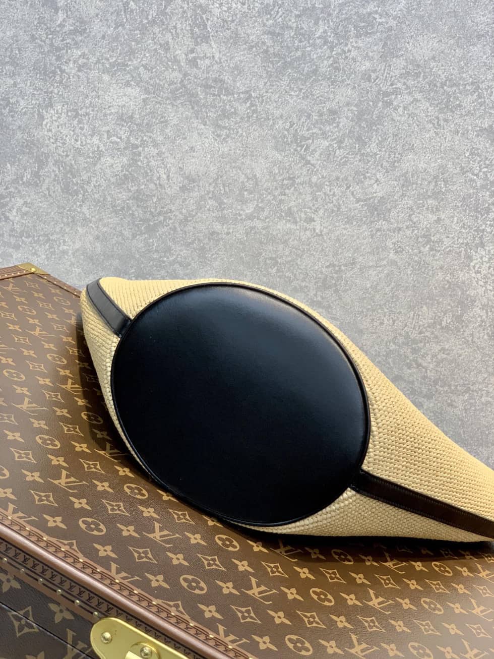 L0vis Vvtt0n Saint Jacques M59963 Replica Straw Shoulder Bag