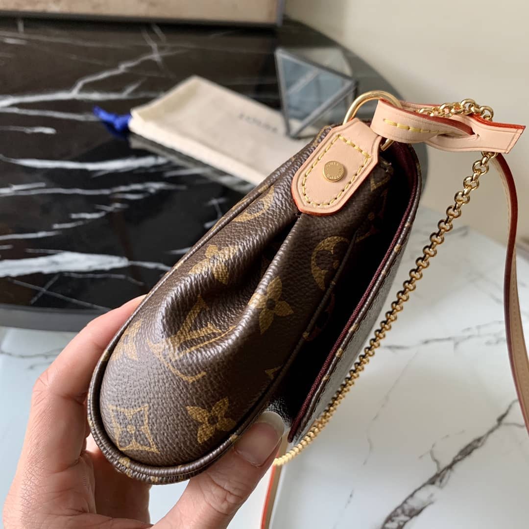 L0vis Vvtt0n Favorite Monogram Canvas MM Replica Bag Brown M40718