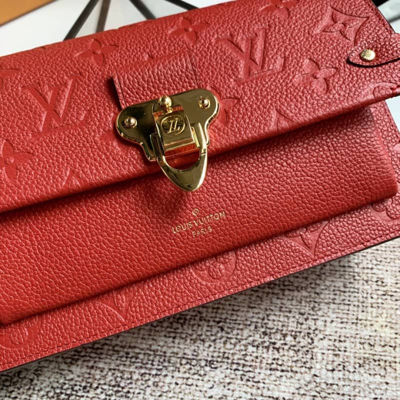 L0vis Vvtt0n Monogram Empreinte Vavin Chain Long Wallet Replica Red M67839
