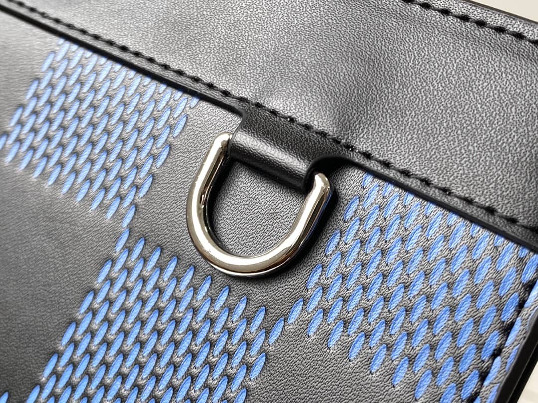 L0vis Vvtt0n Damier 3D Cowhide Leather Standing Replica Pouch N60448