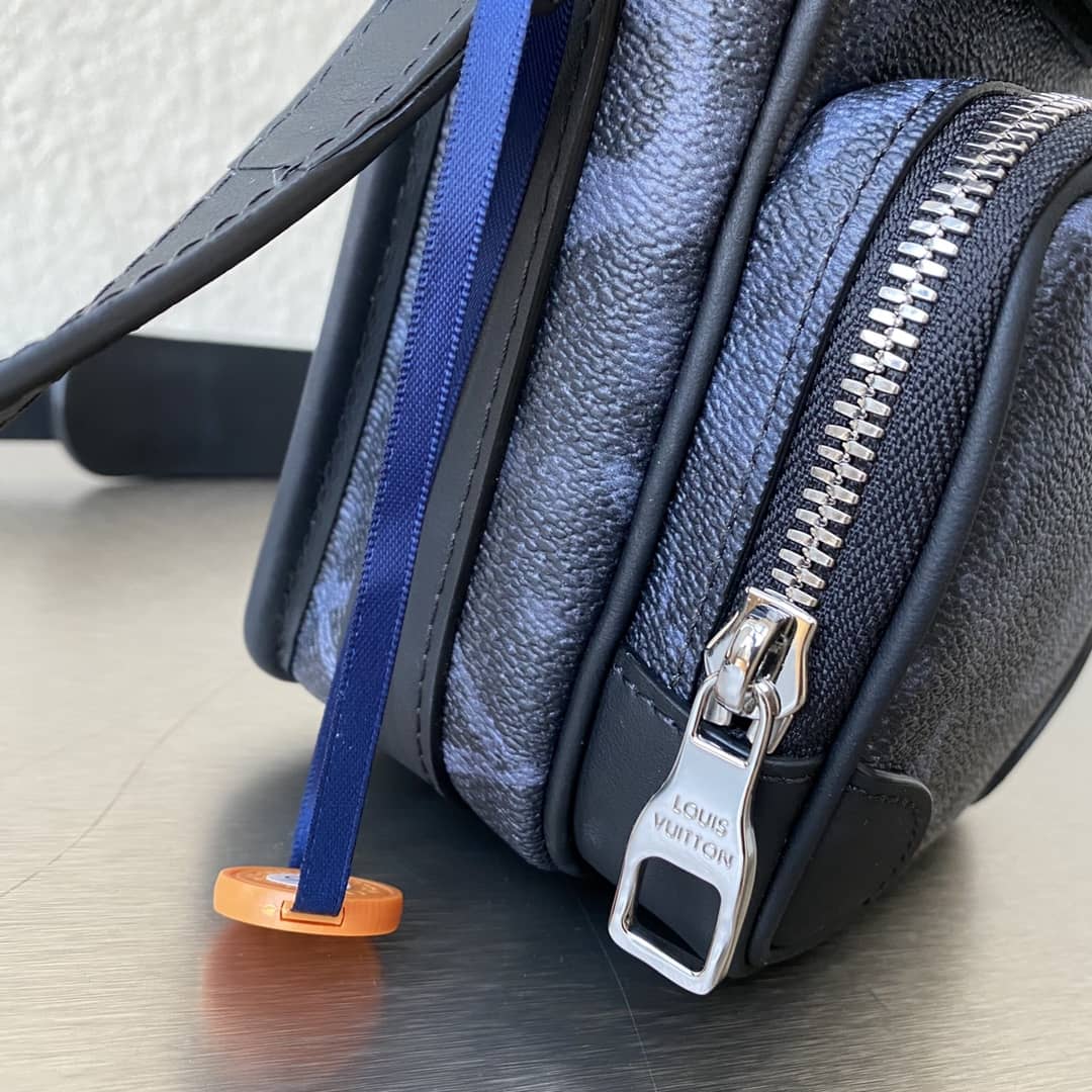 L0vis Vvtt0n Monogram Pastel Noir Coated Canvas Replica Bag 69538