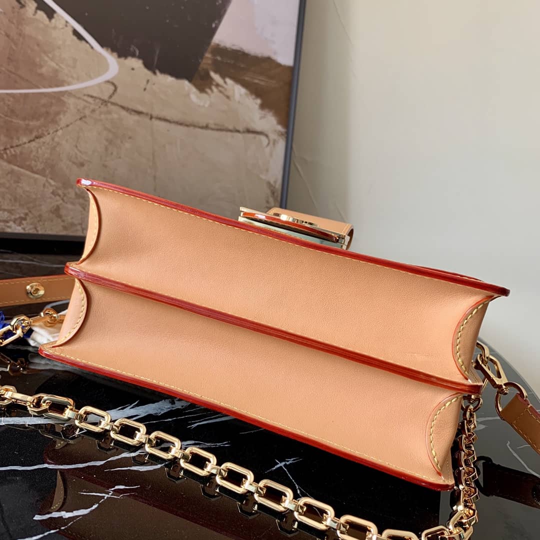 L0vis Vvtt0n Since 1854 Jacquard Pattern Dauphine MM Replica Shoulder Bag Blue M57211