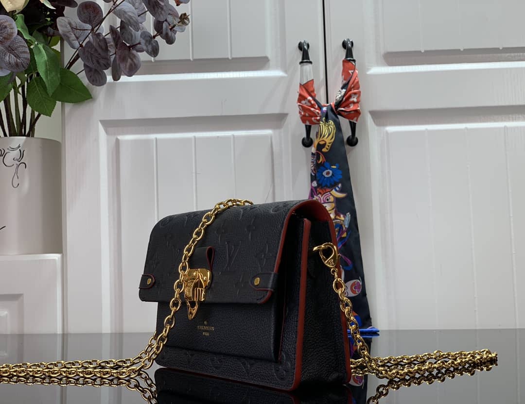 L0vis Vvtt0n Monogram Empreinte Vavin Chain Long Wallet Replica Black M67839