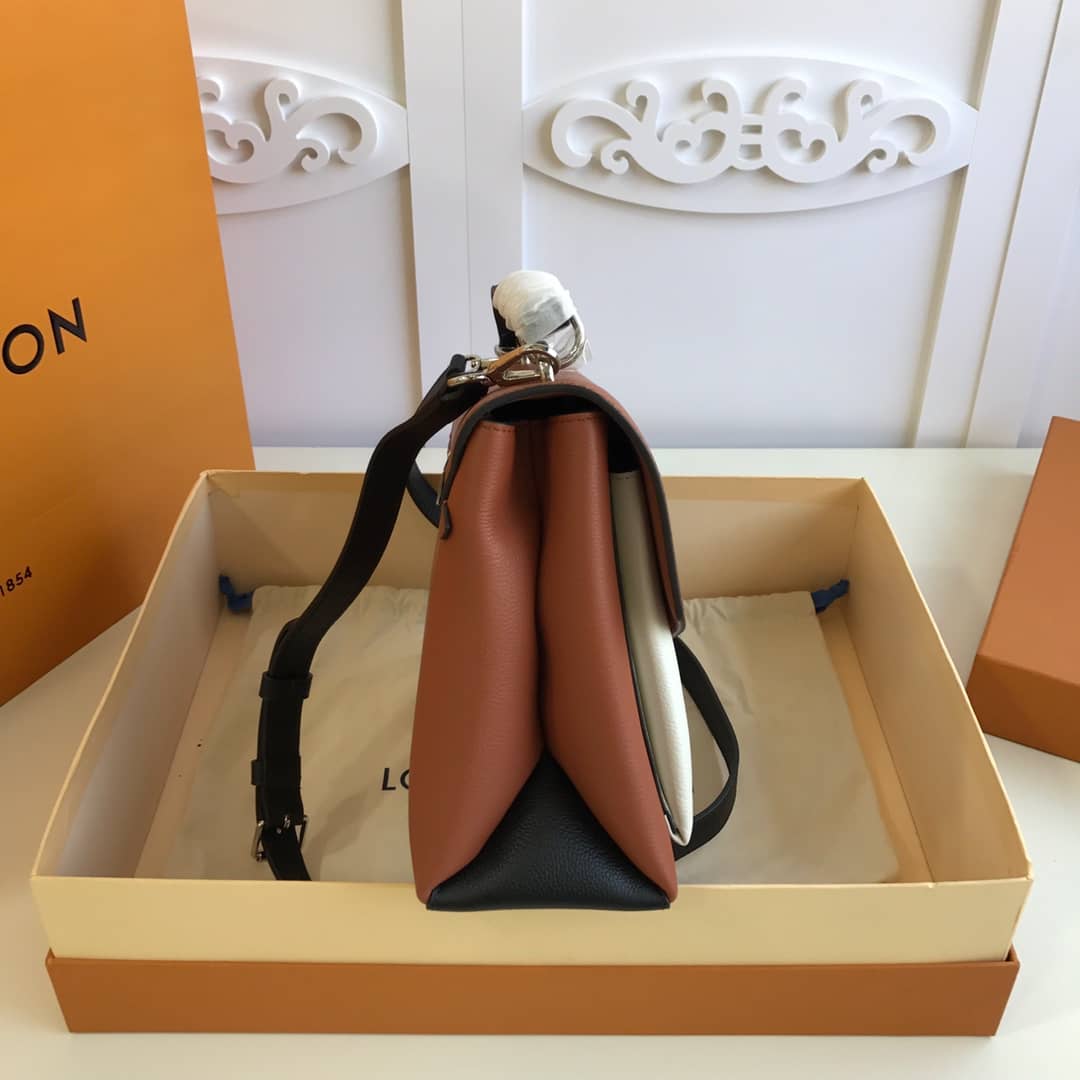 L0vis Vvtt0n MyLockMe Satchel 2way Leather Grain Bag Replica M54849