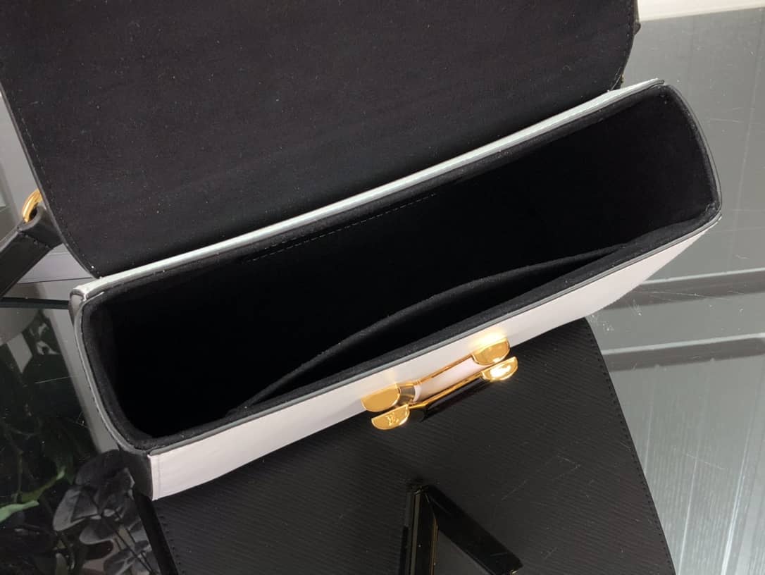 L0vis Vvtt0n Monogram 2Way Leather Twist Replica Handbag White M58526