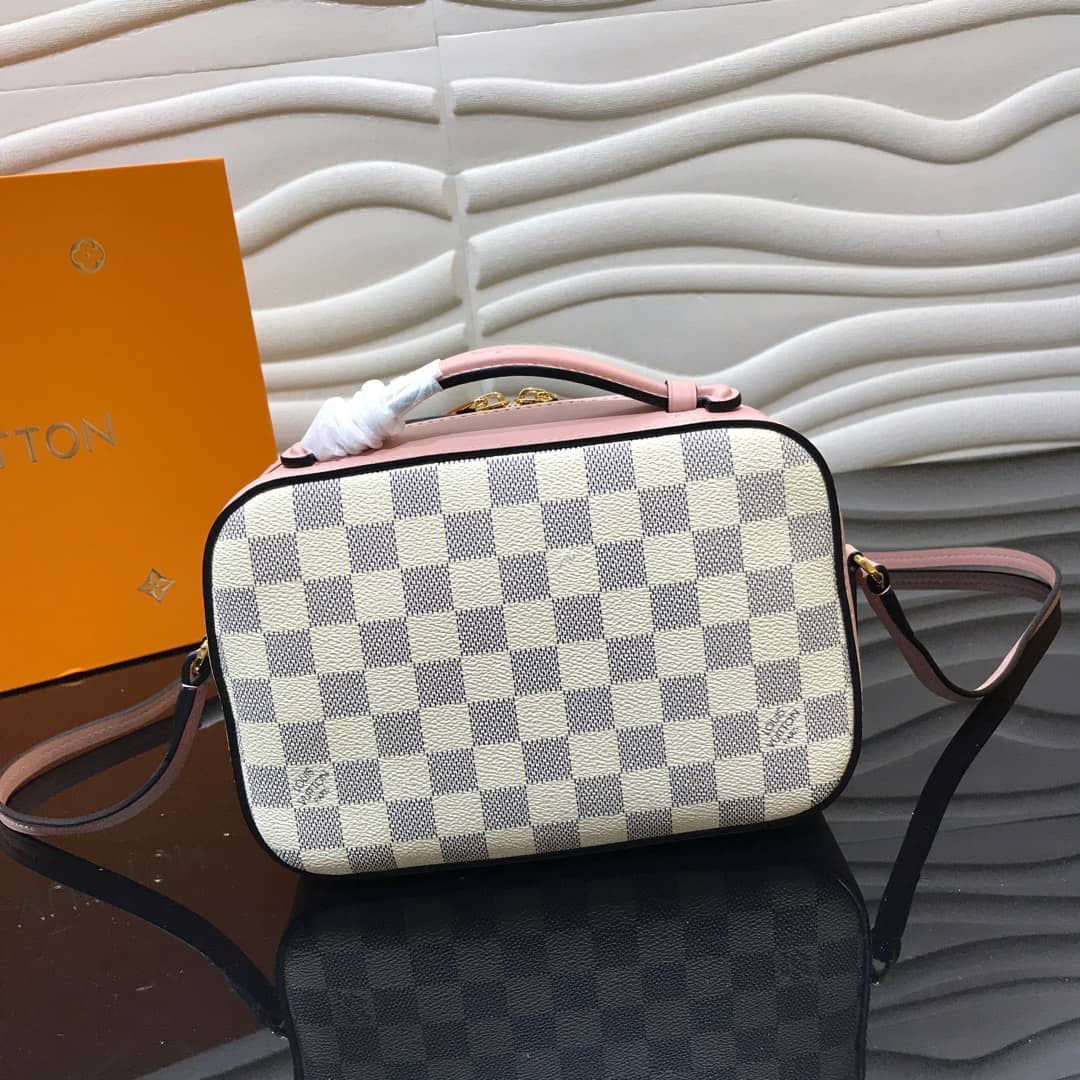 L0vis Vvtt0n Damier Saintonge Replica Camera Bag Pink N40154