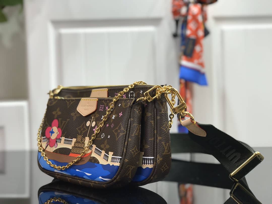 L0vis Vvtt0n Monogram Canvas Multi Pochette Replica Brown M44823