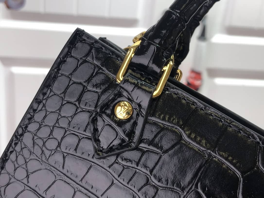 L0vis Vvtt0n Petit Sac Plat Flat Shoulder Bag Replica Black M80169