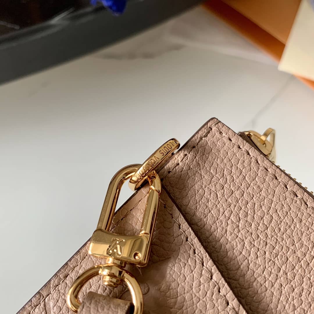 L0vis Vvtt0n Pochette Melanie MM Monogram Empreinte Replica Clutch Apricot M68705