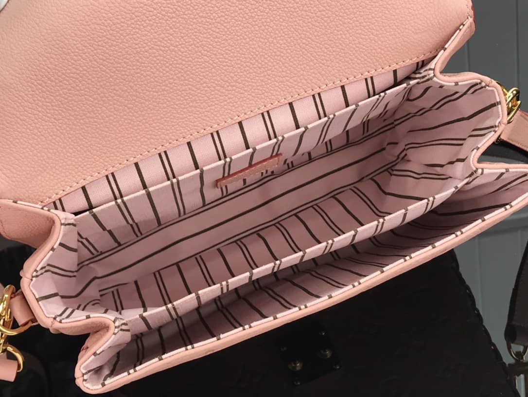 L0vis Vvtt0n Pochette Metis Braided Monogram Empreinte Replica Pink M43942