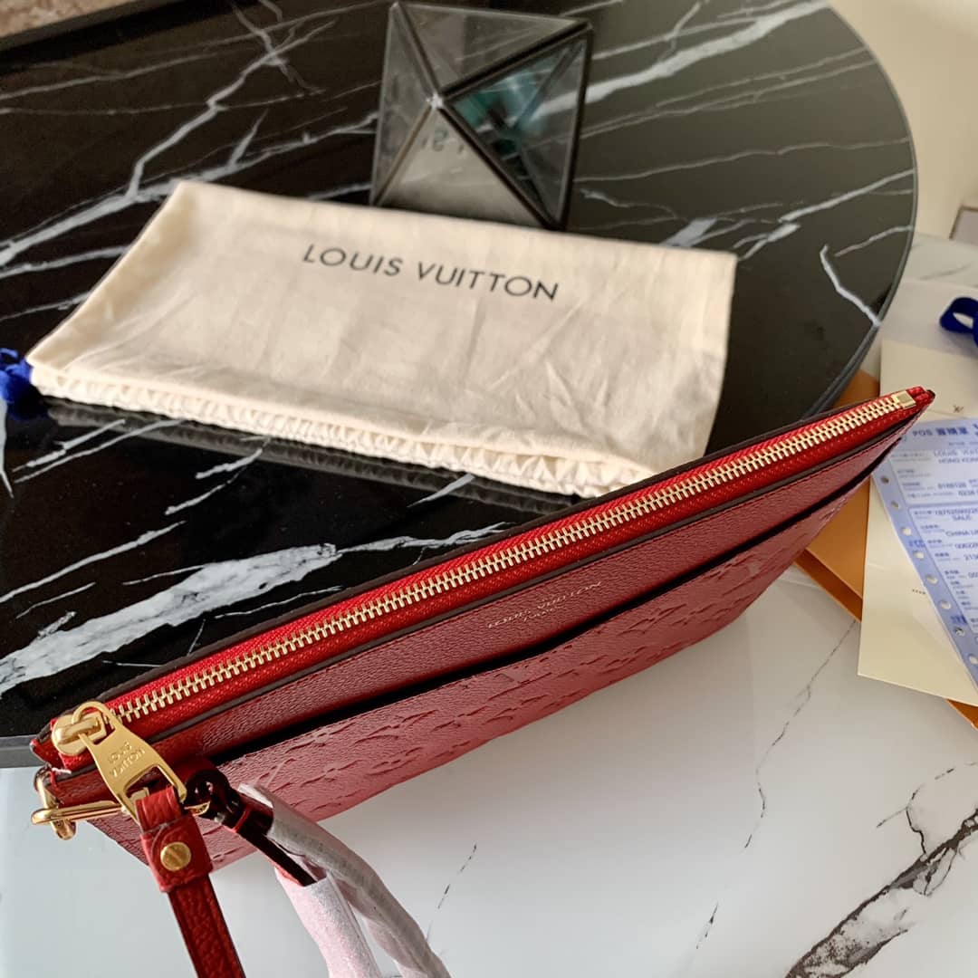 L0vis Vvtt0n Pochette Melanie MM Monogram Empreinte Replica Clutch Red M68705