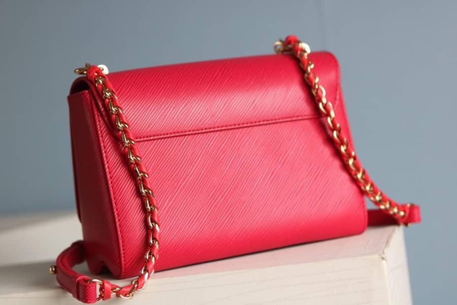 L0vis Vvtt0n Twist MM Chain Leather Replica Bag Red M50282