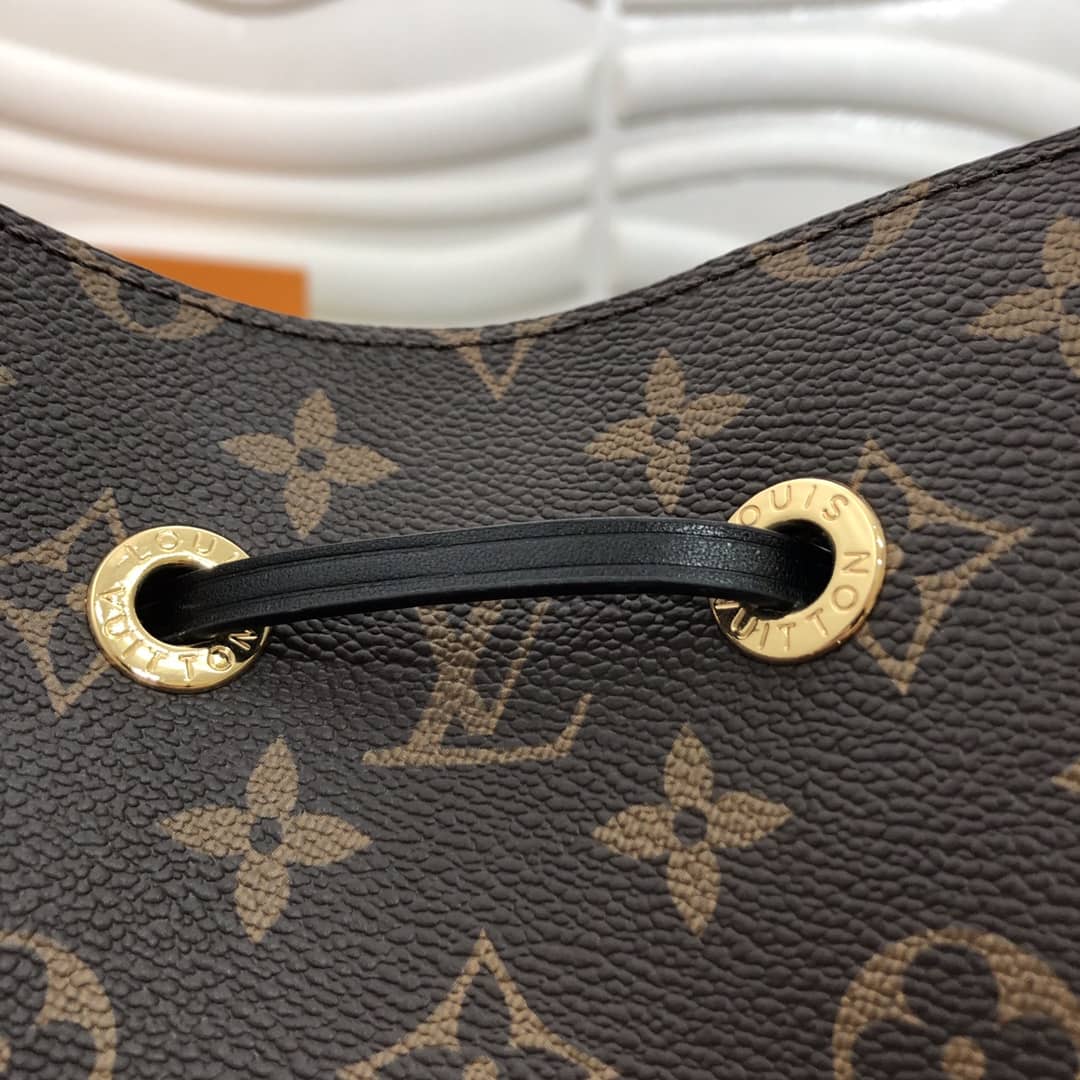 L0vis Vvtt0n Neonoe Replica Bucket Bag Brown Black M44020